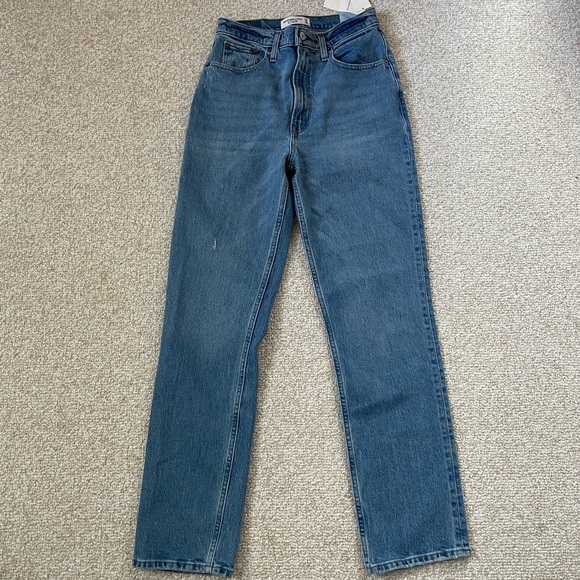 Ultra high rise straight leg jean - Picture 1 of 6